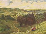 Hans Thoma Offenes Tal painting